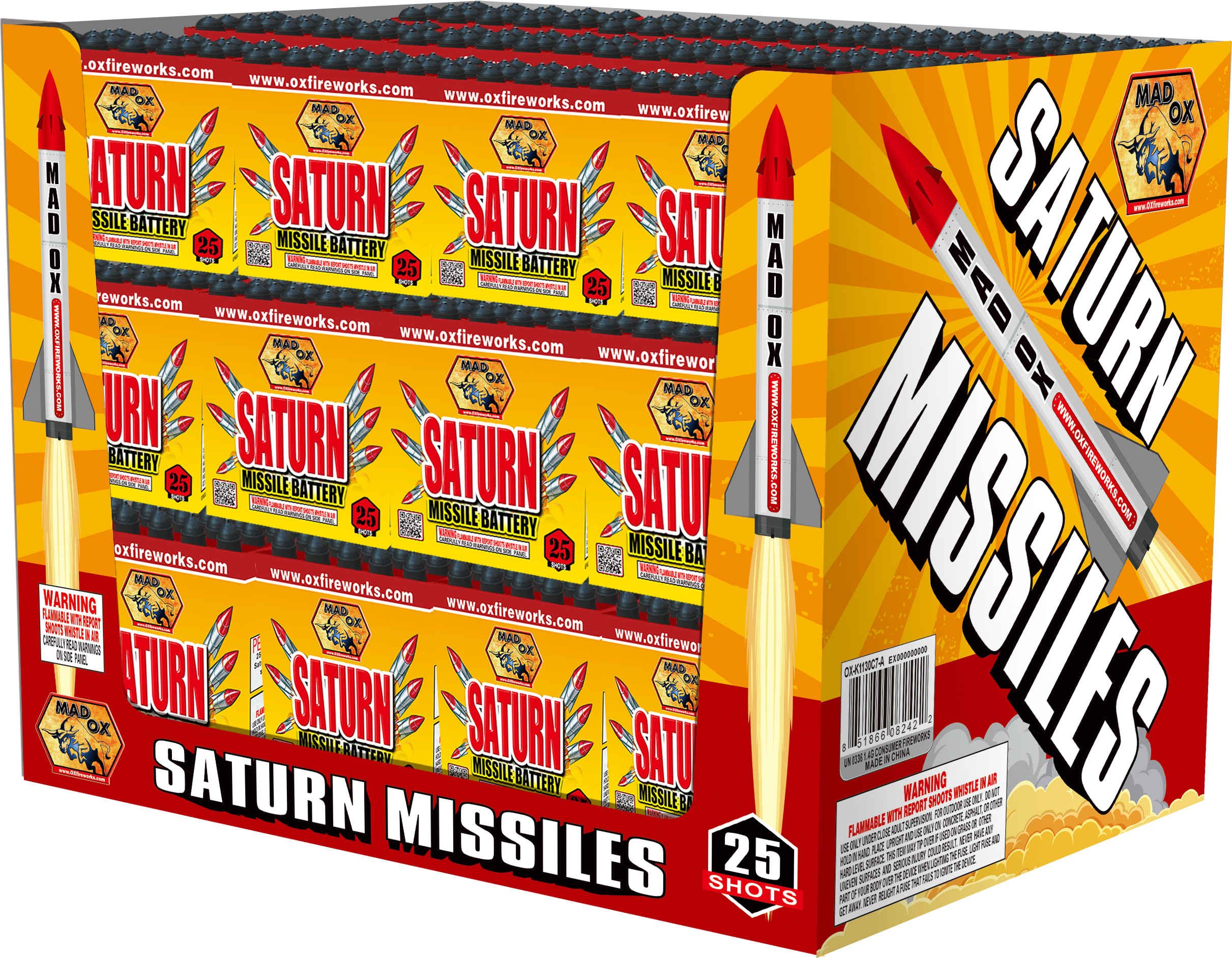 25 Shot Saturn Missile (With Ind. Covers)