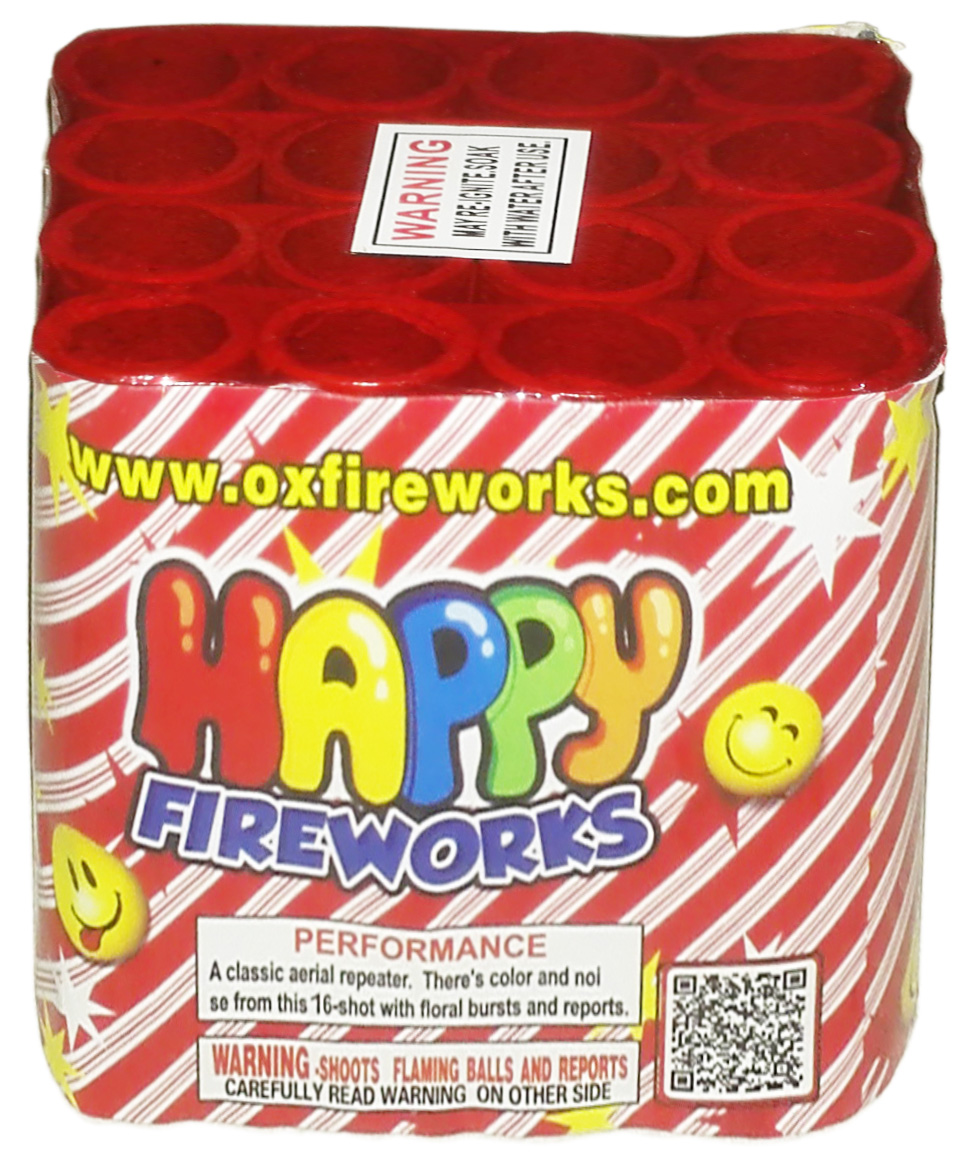 Happy Fireworks 16 Shot