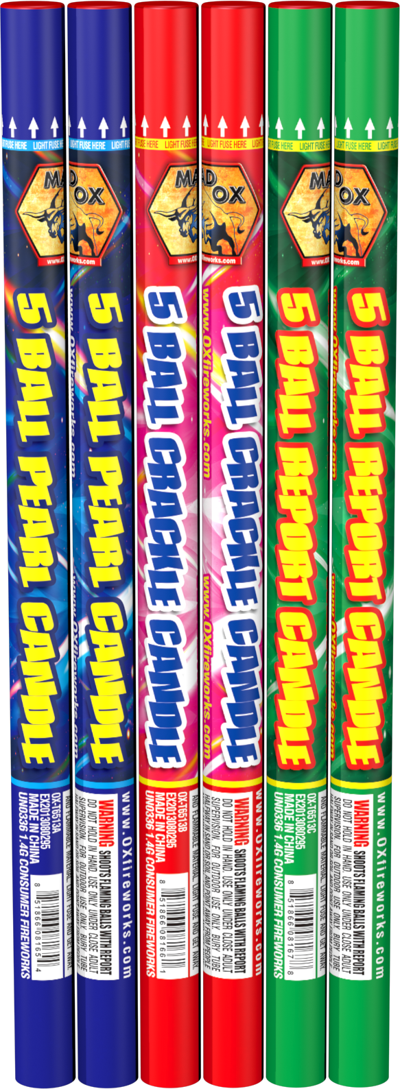 5 Ball Asst. Roman Candle