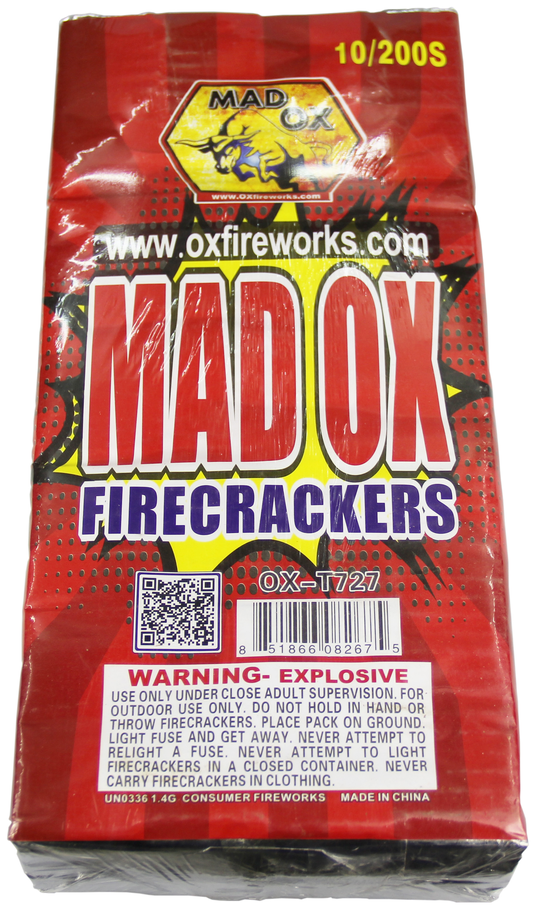 Mad Ox Firecrackers 200'S