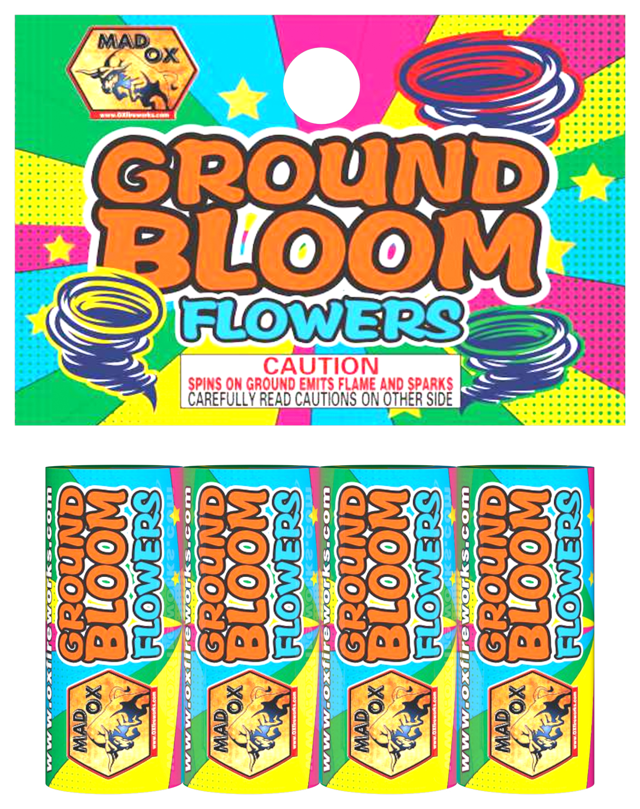 Ground Bloom Flowers- 4 pack