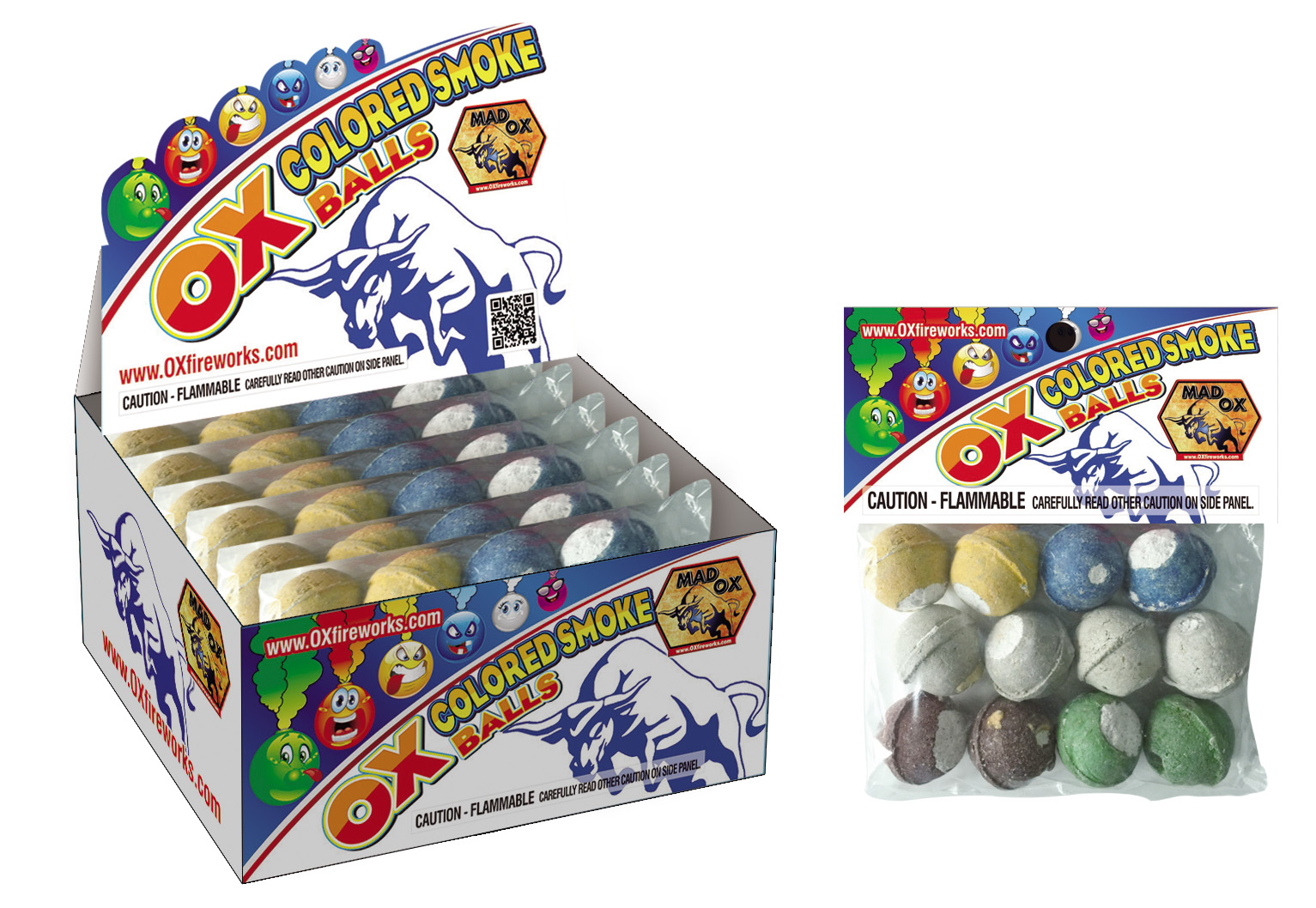 Ox Colored Smoke Balls